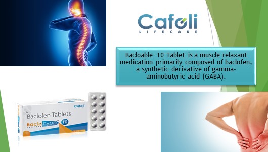 Bacloable 10 Tablet at Best Price in Myology Franchise for Muscle Relaxant and Muscle Spasms, Spinal Cord Injury